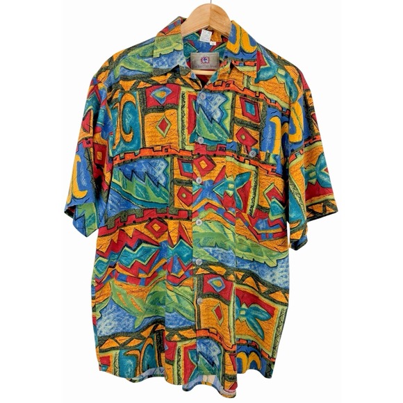 The Territory Ahead Other - The Territory Ahead Shirt Men's M Aztec Southwest Sun Geometric Short Sleeve VTG